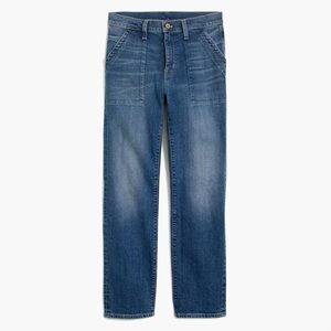 J. Crew Mercantile Highest-Rise Straight Utility Jeans